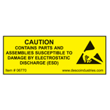 Label,Equipment Containing ESDSDesco